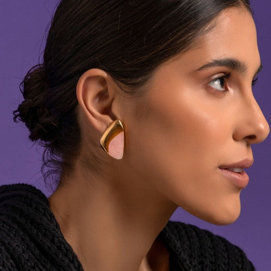 BRINCO AILES - QUARTZO ROSA CHAPA (2)