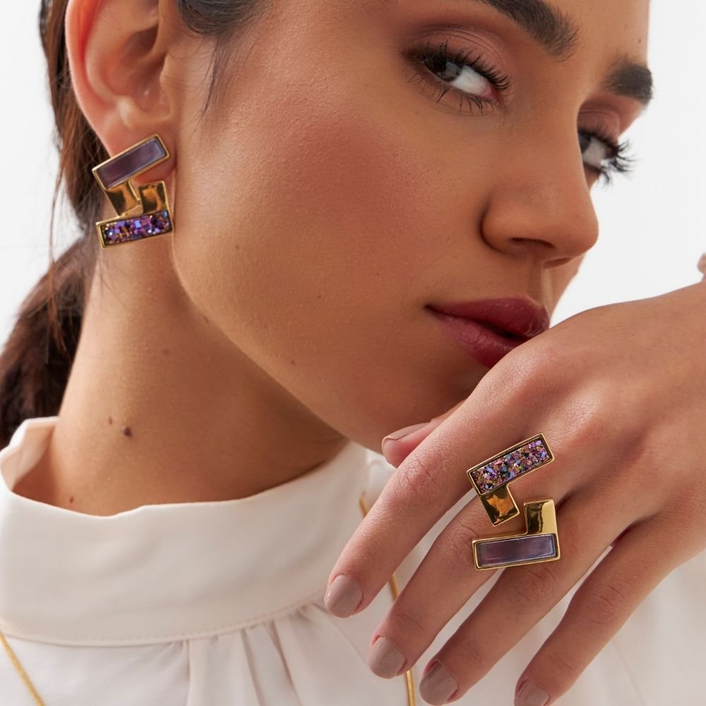 DUO DRUZA MULTICOLORIDA + AMETISTA PEROLIZADA (2)