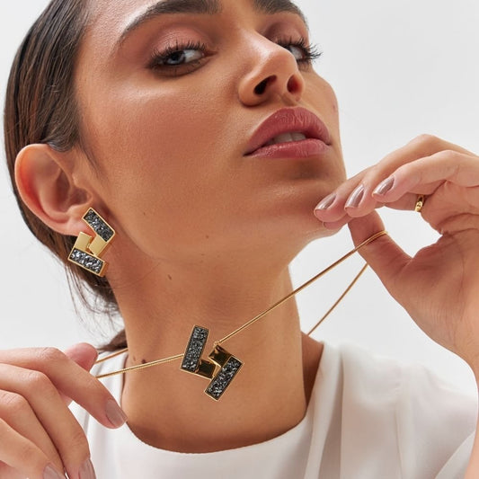 COLAR DUO DRUZA NEGRA