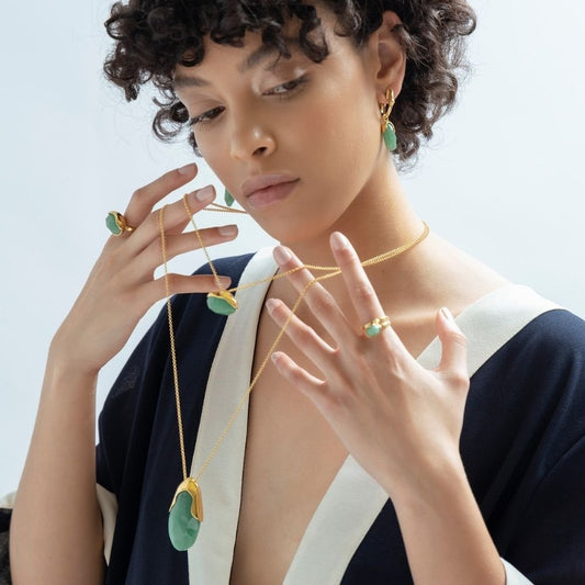 COLAR CASULO AVENTURINA