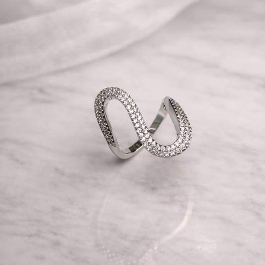 Anel Orgânico Cravejado