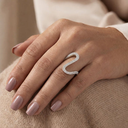 Anel Orgânico Cravejado