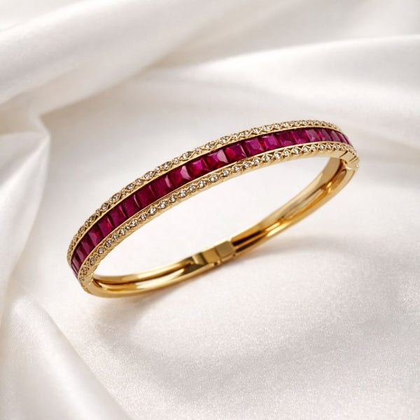 Bracelete pedras Pink Cravejado