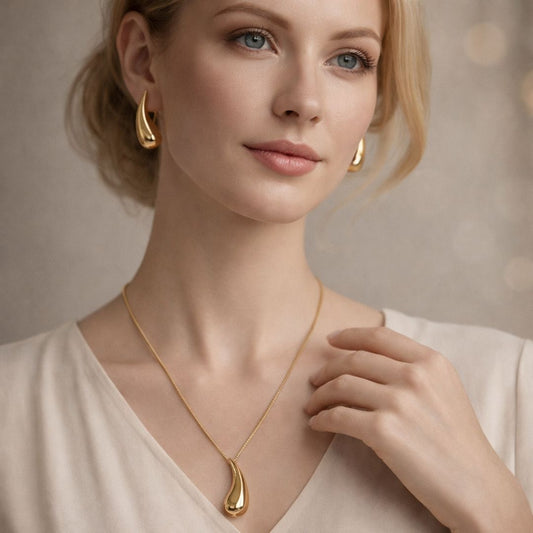 Conjunto Gota comprida lisa