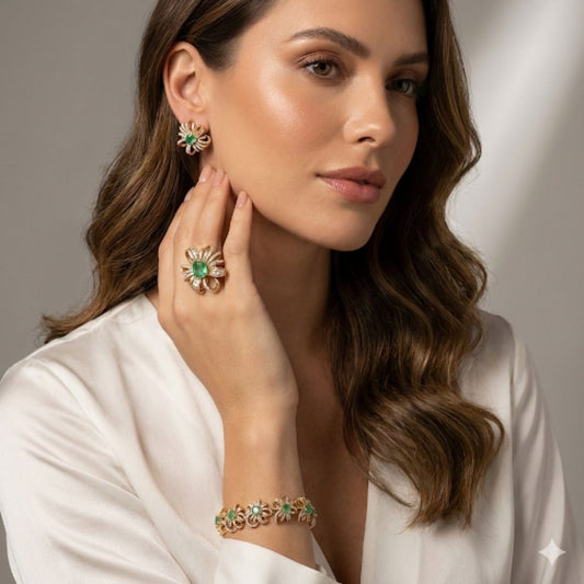 Compre Junto - Brinco, Anel e Pulseira