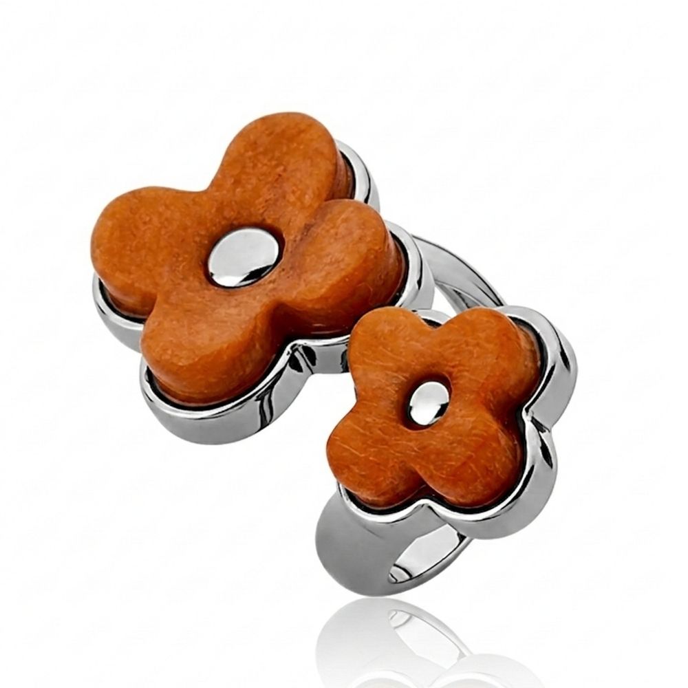 Anel Sensação - Feldspato Laranja