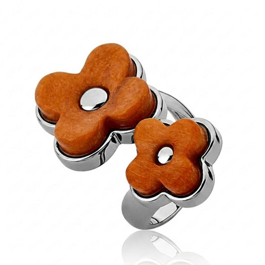 Anel Sensação - Feldspato Laranja