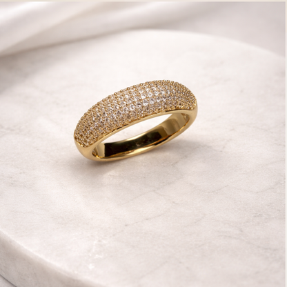 Anel Largo Cravejado