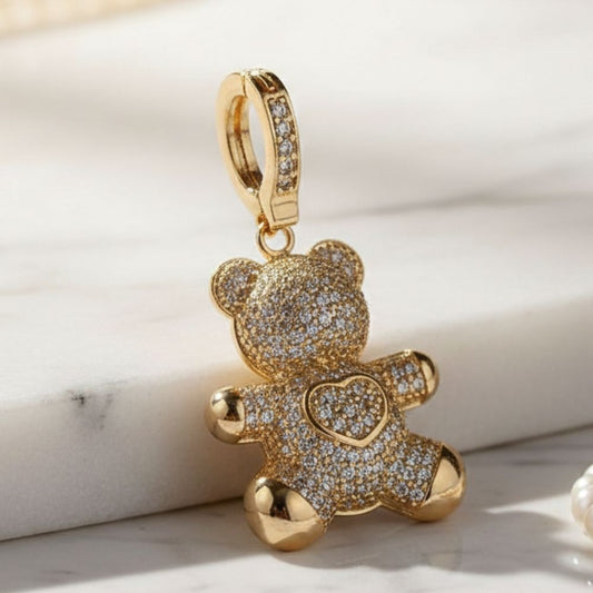 Pingente de Ursinho TED cravejado de zircônias