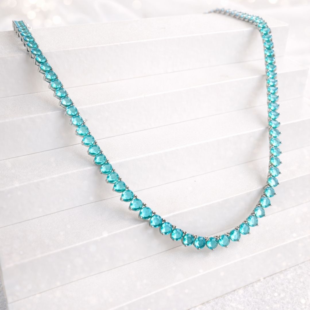 COMPRE JUNTO - Colar e Pulseira Banho Ródio Branco