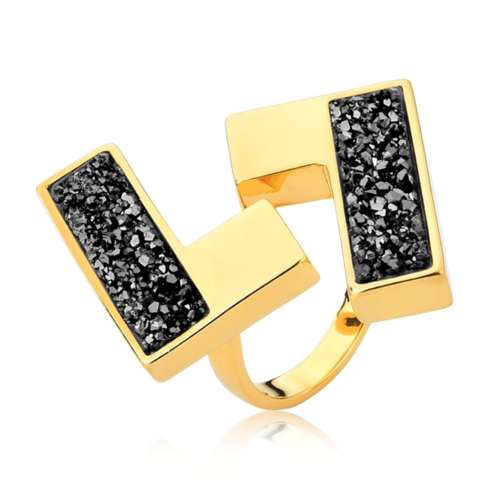 ANEL SIMETIA DUO DRUZA NEGRA