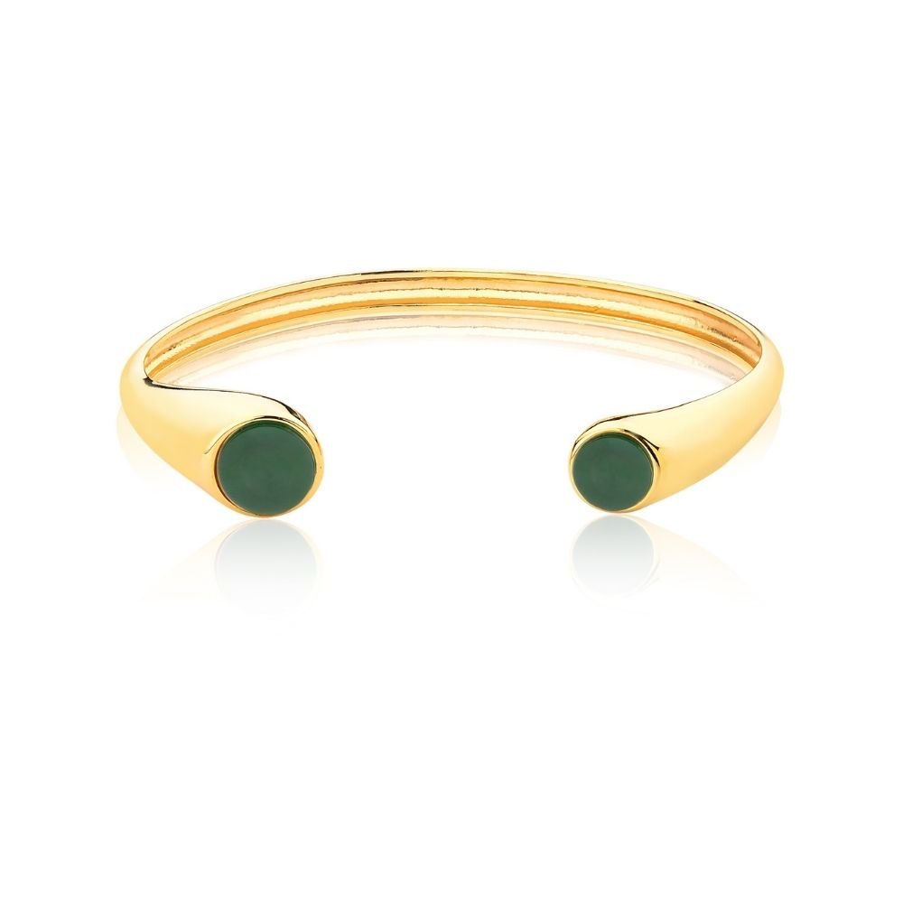 BRACELETE POCKET BALL, ÁGATA VERDE