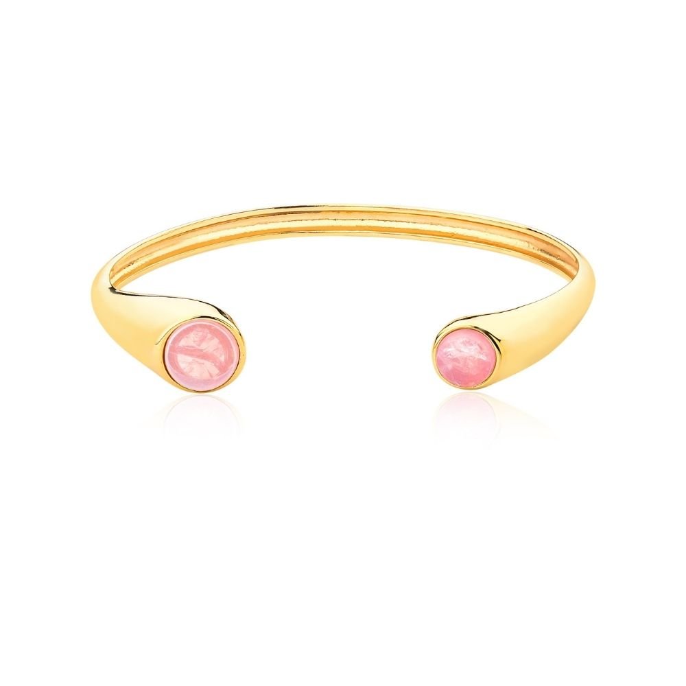 BRACELETE POCKET BALL, QUARTZO ROSA