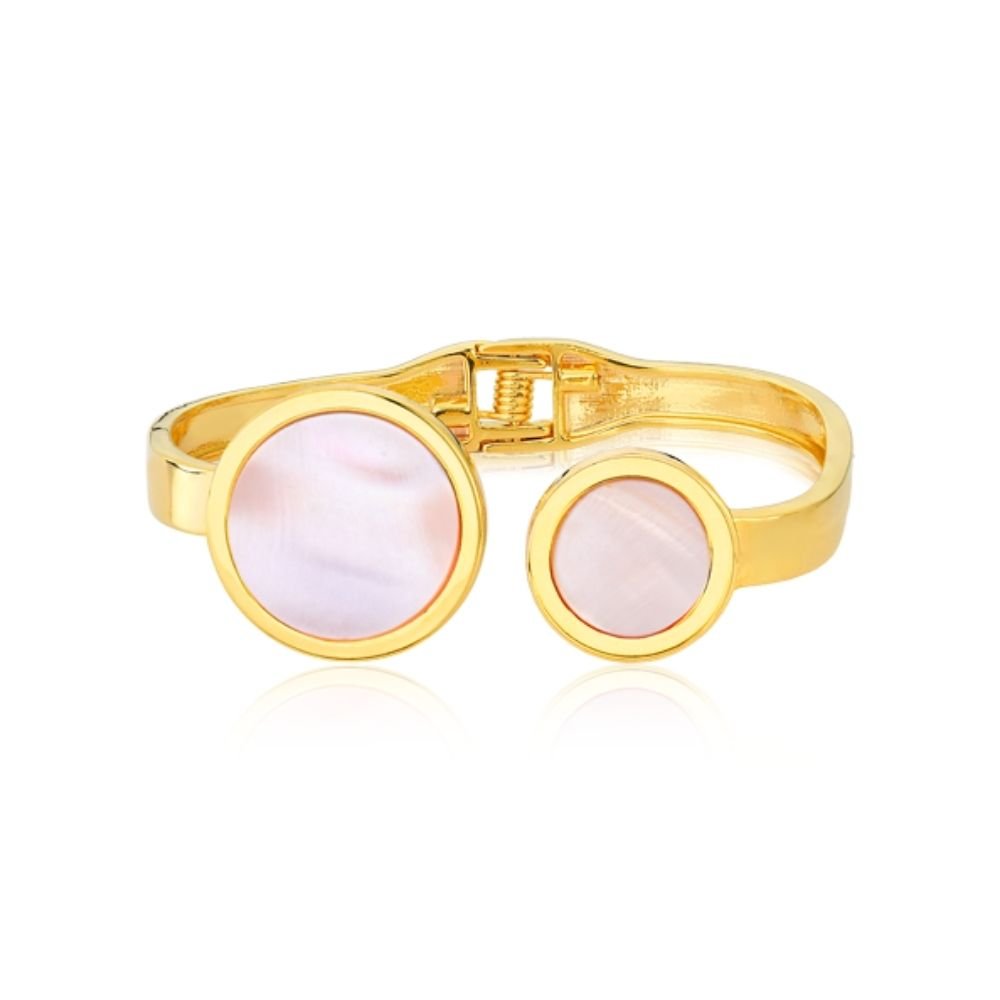BRACELETE SINGULAR, MADREPÉROLA ROSA