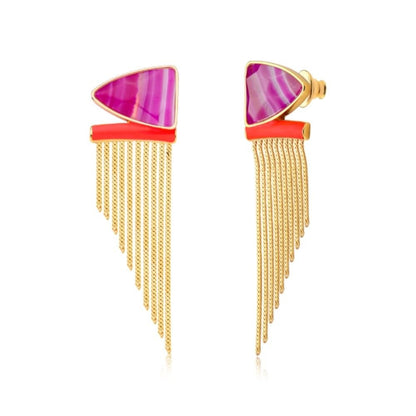 BRINCO TIYE, AGATA ROSA PINK LISTRADA (2)