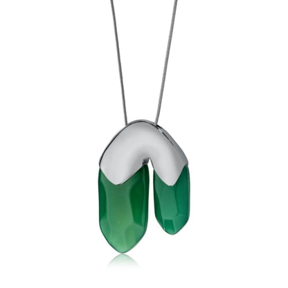 COLAR ELEMENTAIRE, ÁGATA VERDE