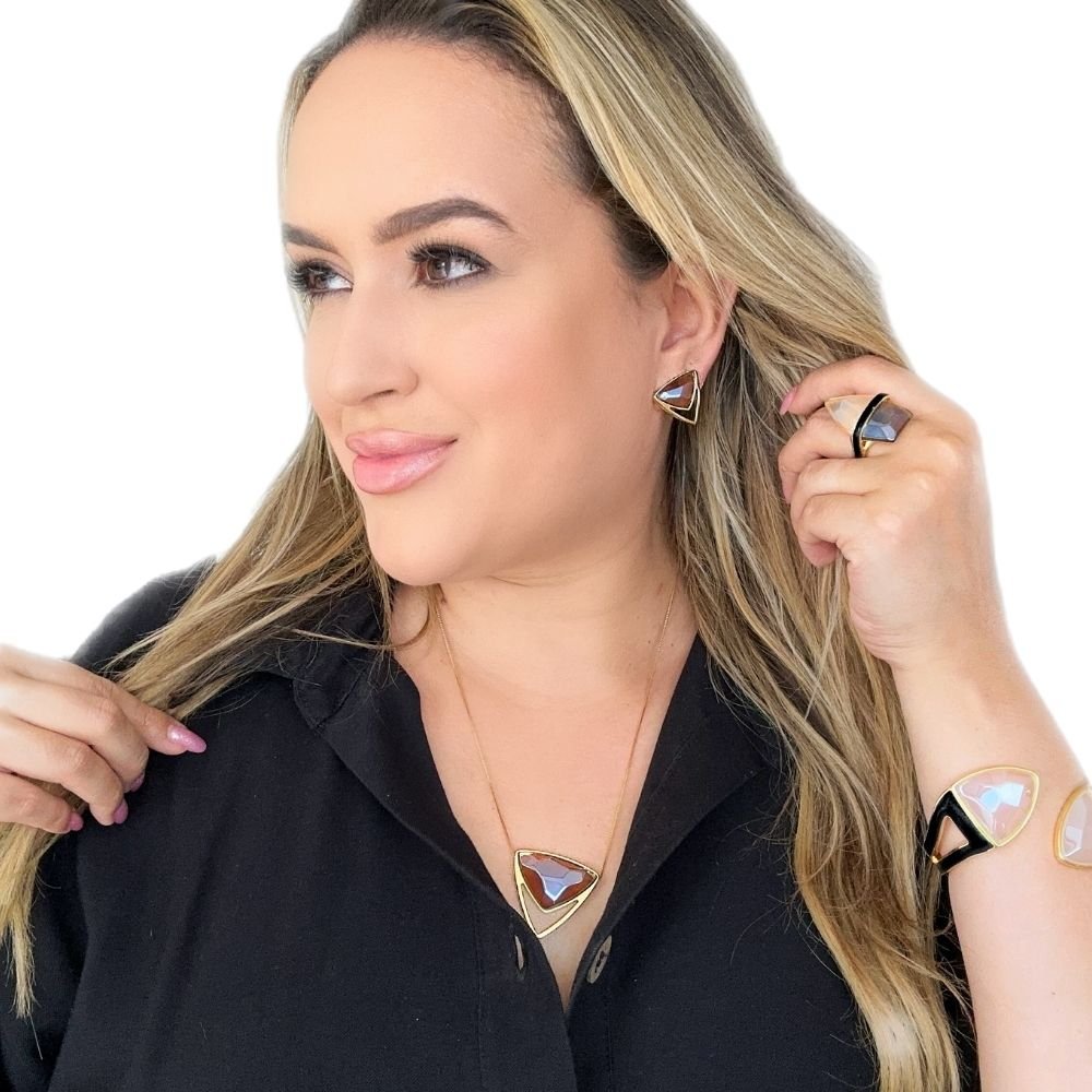 BRINCO EQUILIBRIO, QUARTZO FUMê