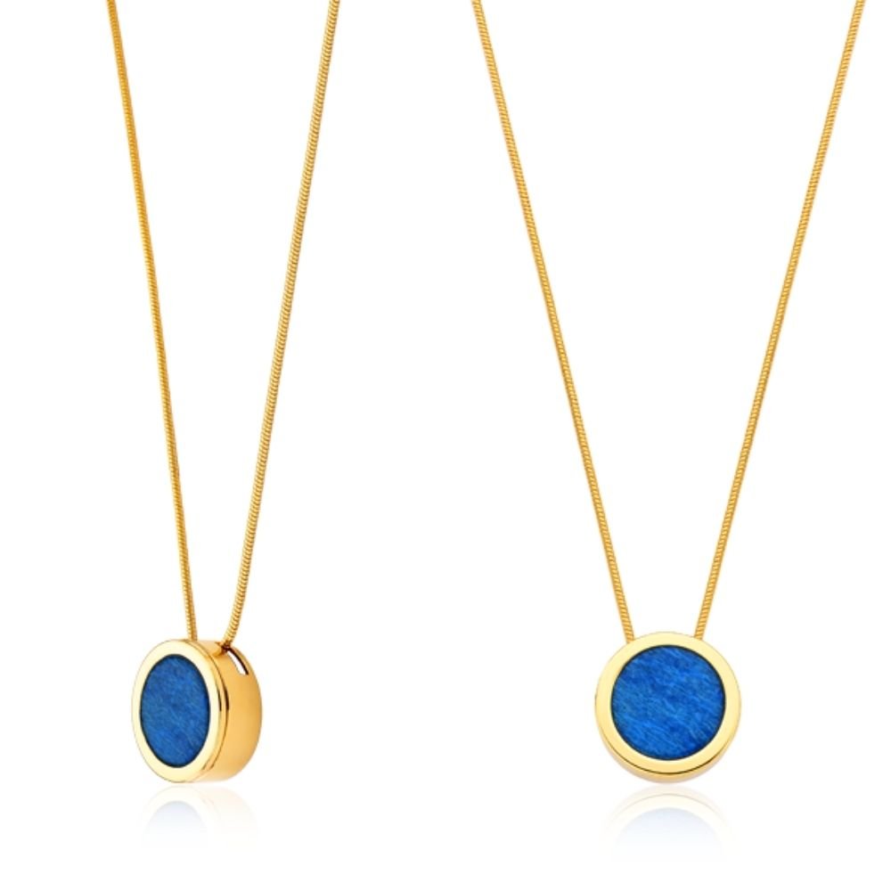 COLAR ETERNO, FELDSPATO AZUL ANIL