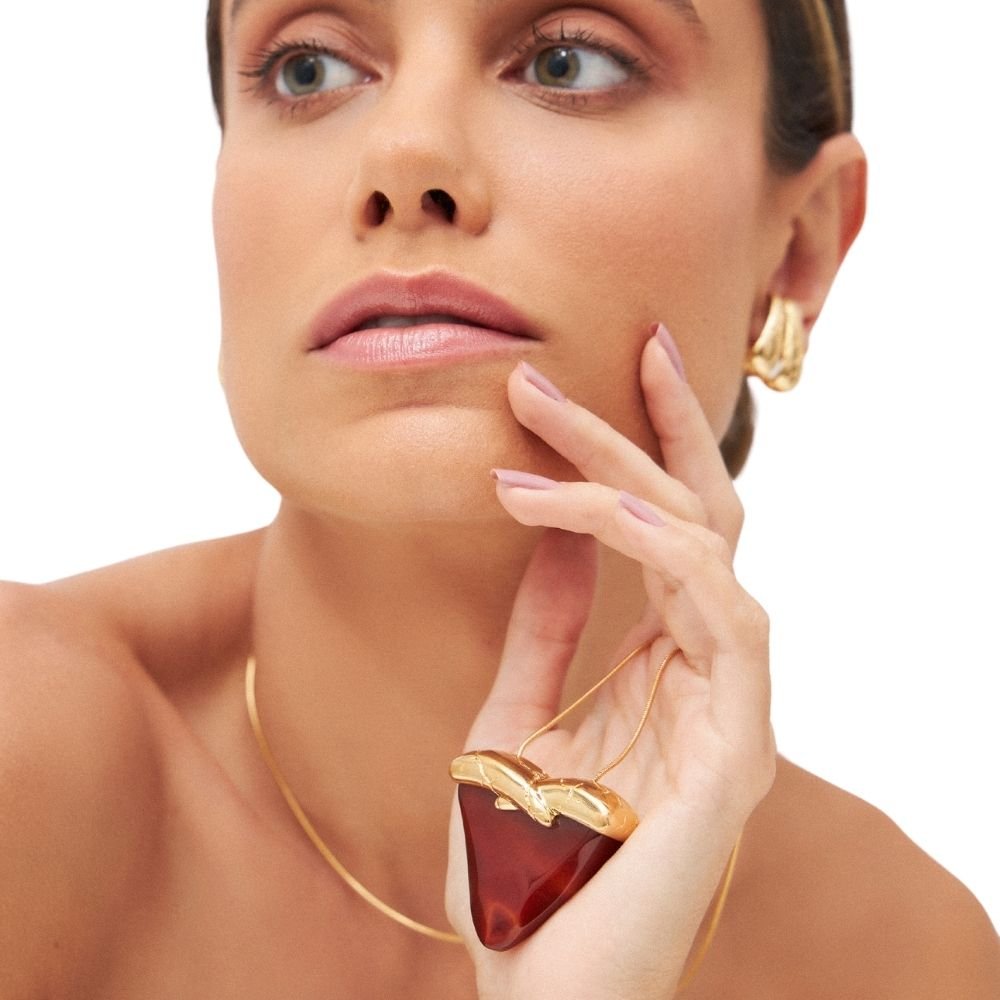 COLAR INCONDICIONAL, ÁGATA VERMELHA