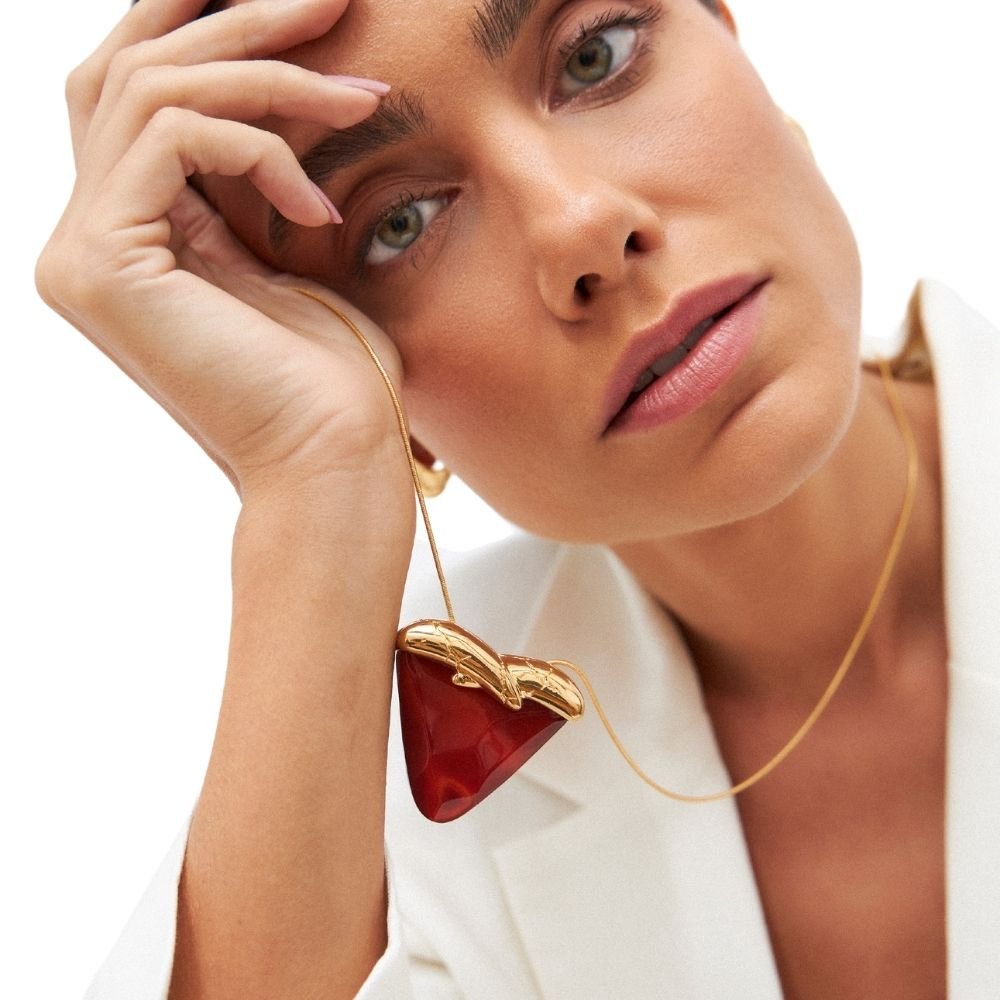 COLAR INCONDICIONAL, ÁGATA VERMELHA