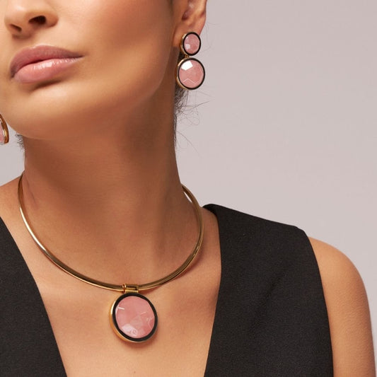 PINGENTE SINGULAR, QUARTZO ROSA (3)