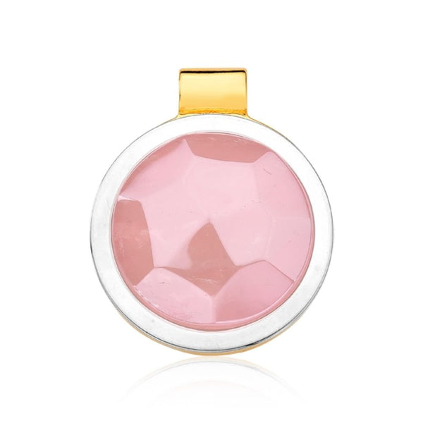 PINGENTE SINGULAR, QUARTZO ROSA