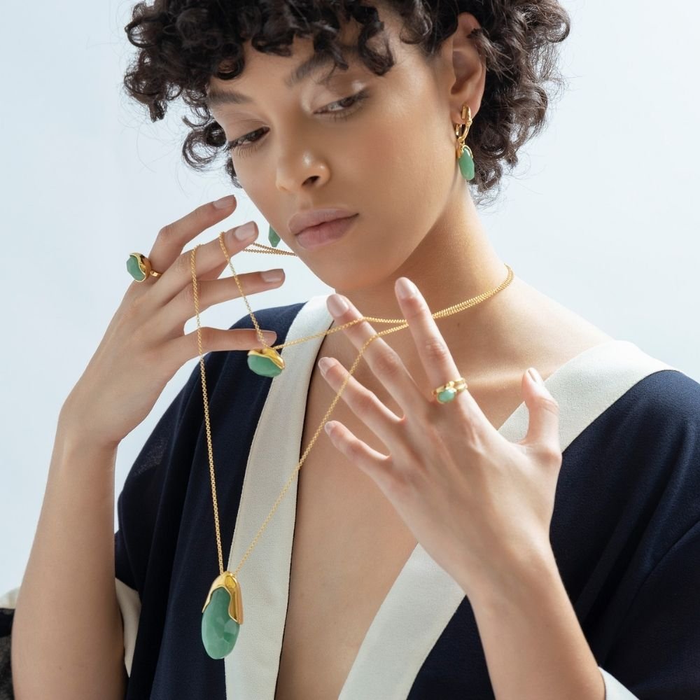 COLAR CASULO AVENTURINA